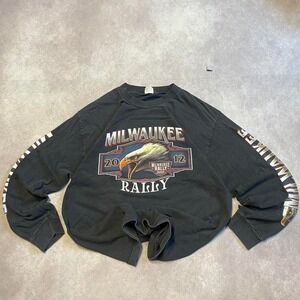 Vintage Eagle Biker Rally Graphic Long Sleeve